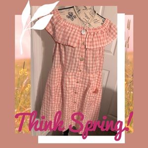 Gorgeous AND adorable pink & white dress